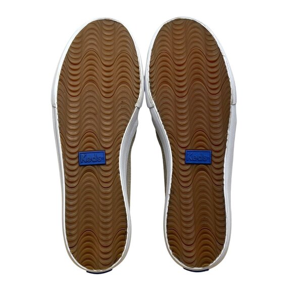 Keds Women’s Grey Suede Perforated Pattern Slip-On  Flat Sneakers Size 7.5 - Picture 8 of 8